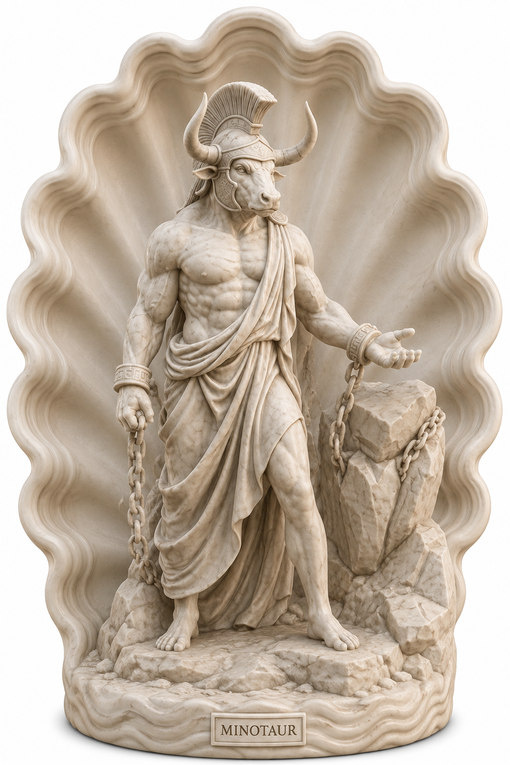 Minotaur Greek Mythology LED Sculpture Lamp