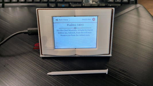WiFi Bible Verse Display – Daily Scripture Reader, Christian Desk Display, Psalms & Bible Verses, Faith-Based Home Decor