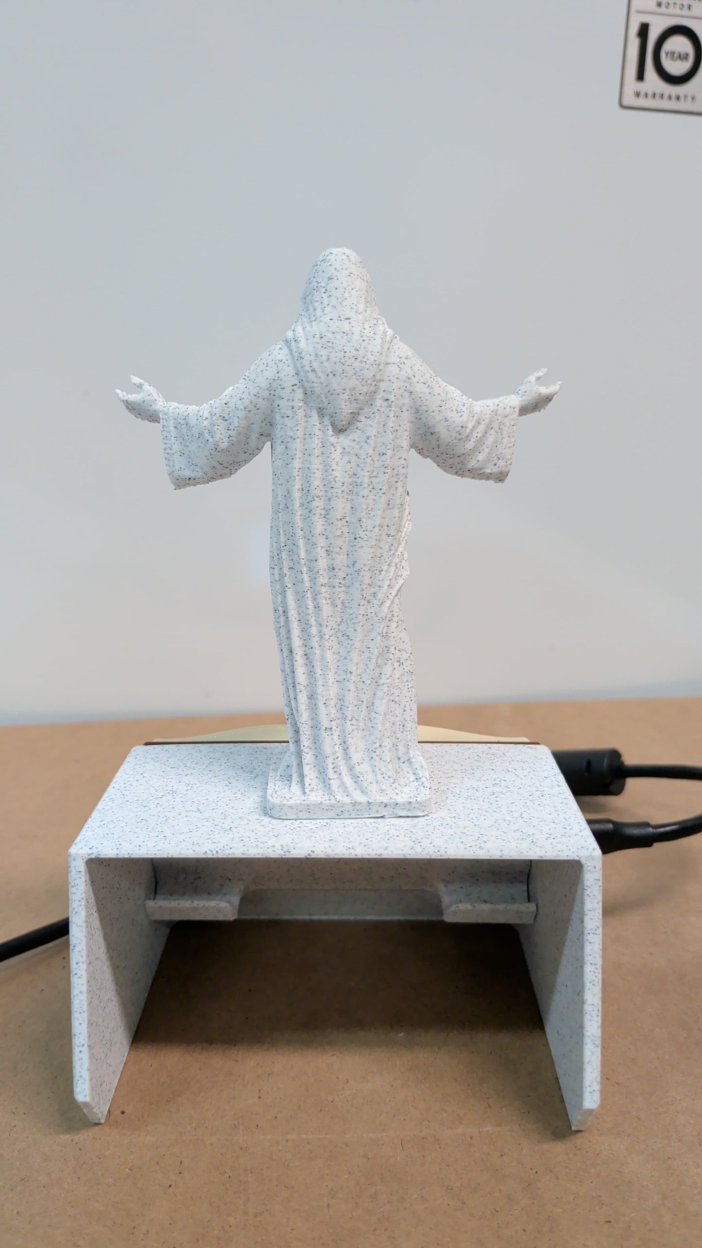 Bible Verse Display with Christ Figure – Daily Bible Verse Display, Christian Home Decor, Scripture Reader