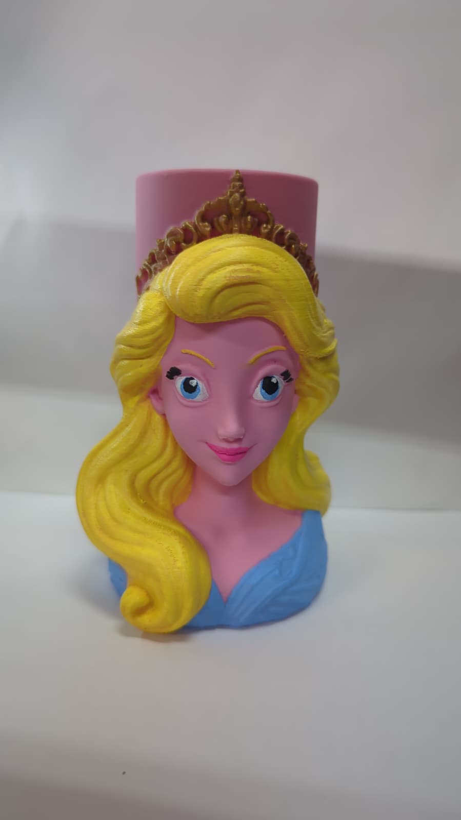 Princess Pencil Holder – Hand-Painted Desk Organizer