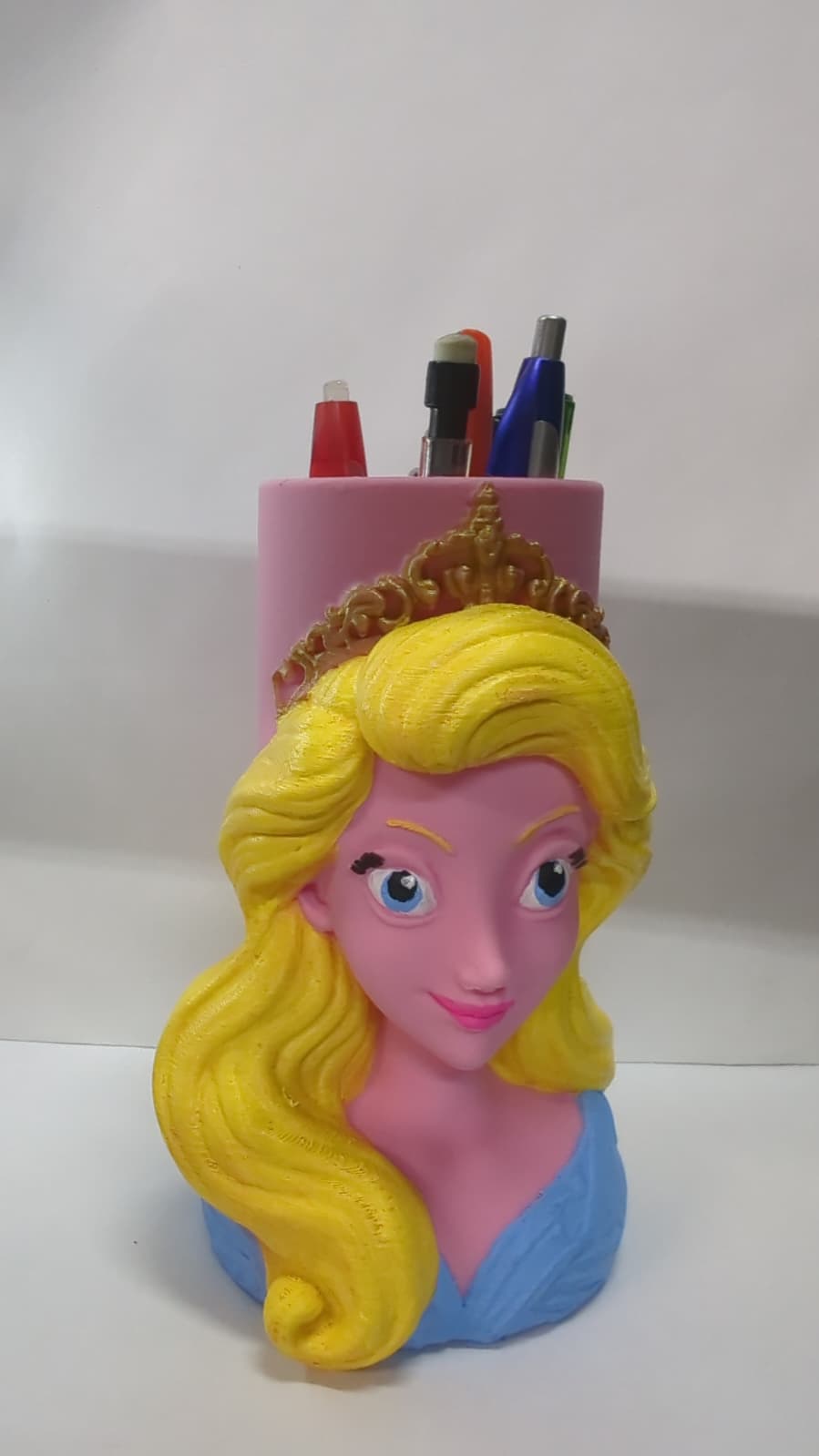 Princess Pencil Holder – Hand-Painted Desk Organizer