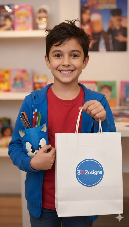 Sonic the Hedgehog Pencil Holder – Hand-Painted Desk Organizer