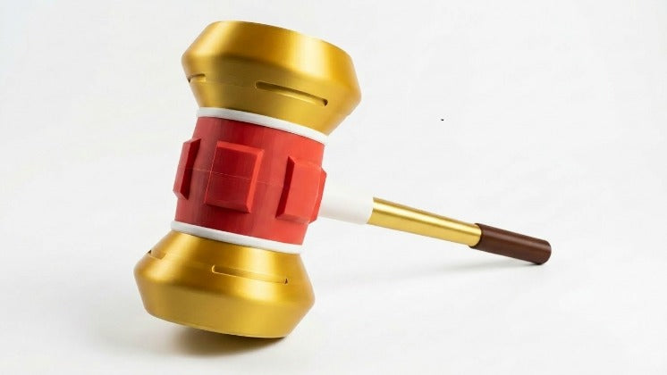 Amy Rose's hammer from Sonic 3D printed, improved version (Medium Size)
