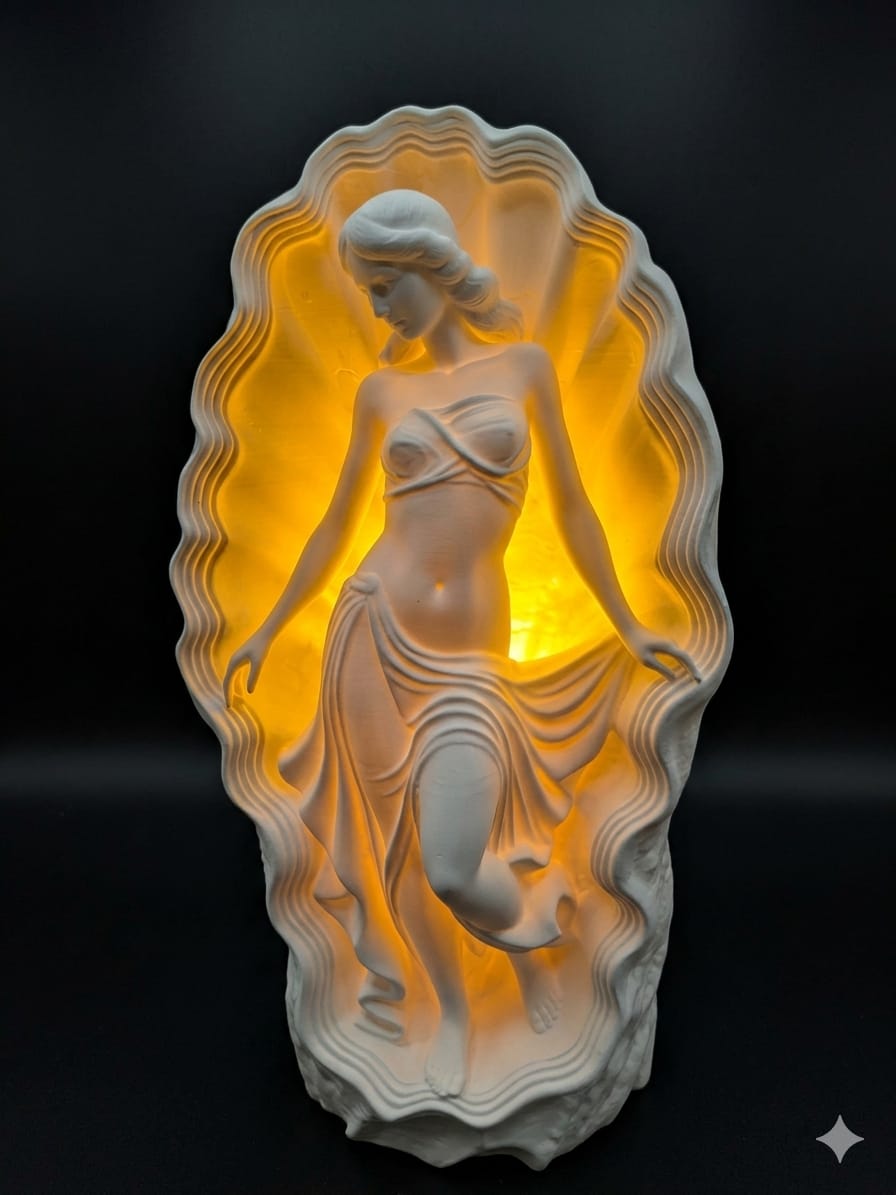 Apollo & Venus Shell Lamp Set