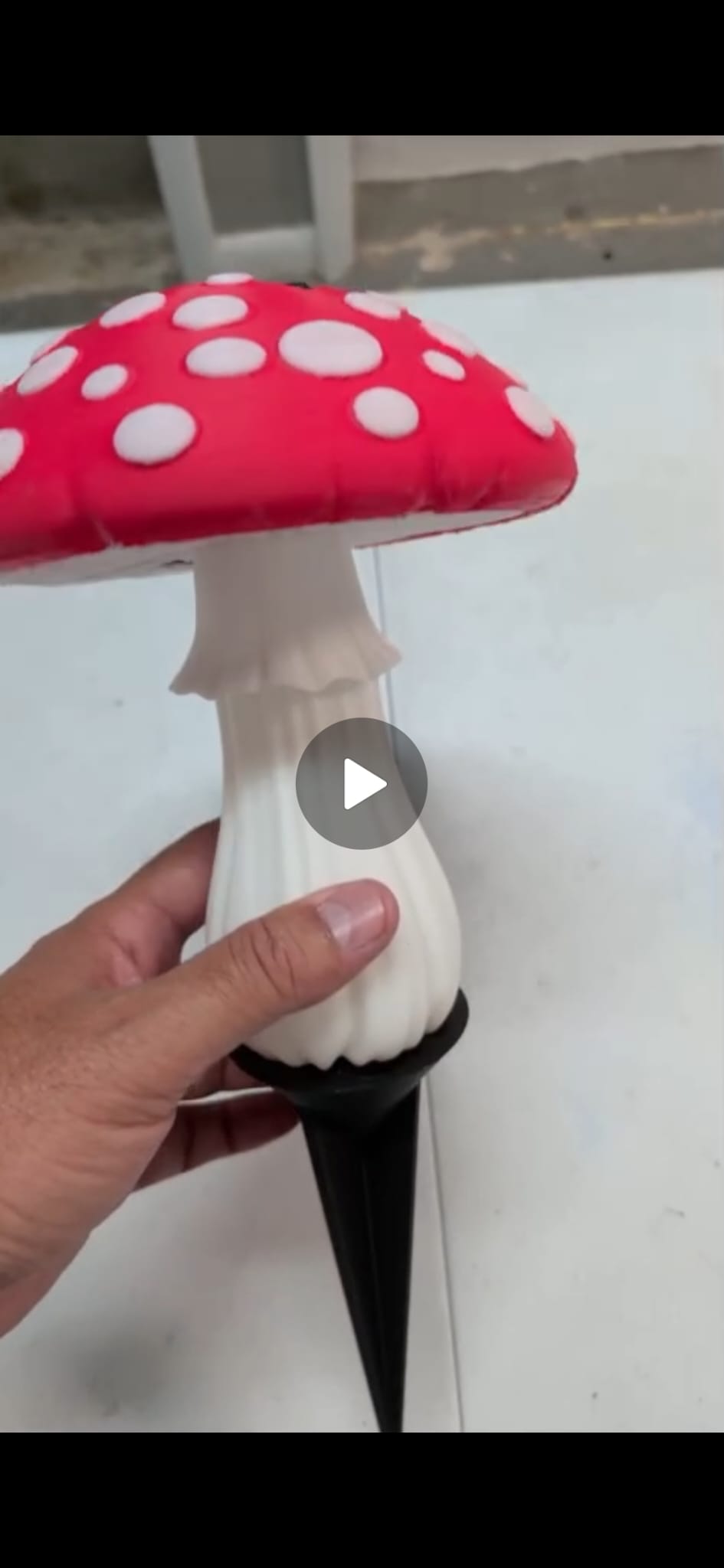 Solar Mushroom Garden Light, 2-in-1 Outdoor & Table Lamp, 3D Printed Fairy Garden Decor, LED Patio Light, Woodland Gift