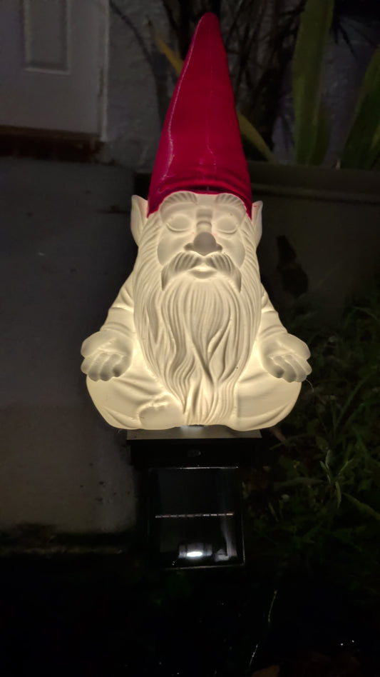 Solar Garden Gnome Light, 3D Printed Outdoor Gnome Lamp, LED Yard Decoration, Waterproof Solar Lawn Ornament, Patio Decor Gift