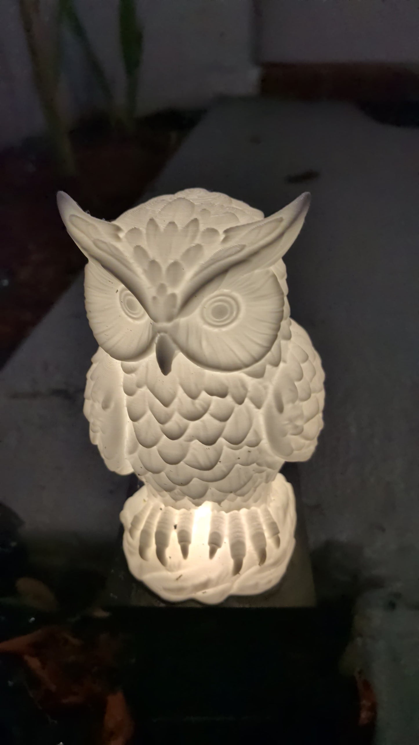 Solar Owl Garden Light, 3D Printed Owl Outdoor Decor, Waterproof LED Garden Lamp, Patio Yard Decoration, Eco Friendly Gift