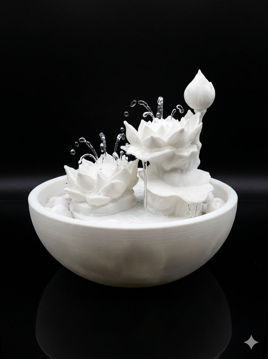 Lotus Flower Indoor Water Fountain
