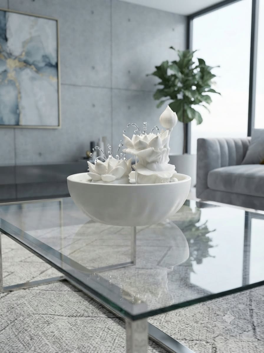 Lotus Flower Indoor Water Fountain