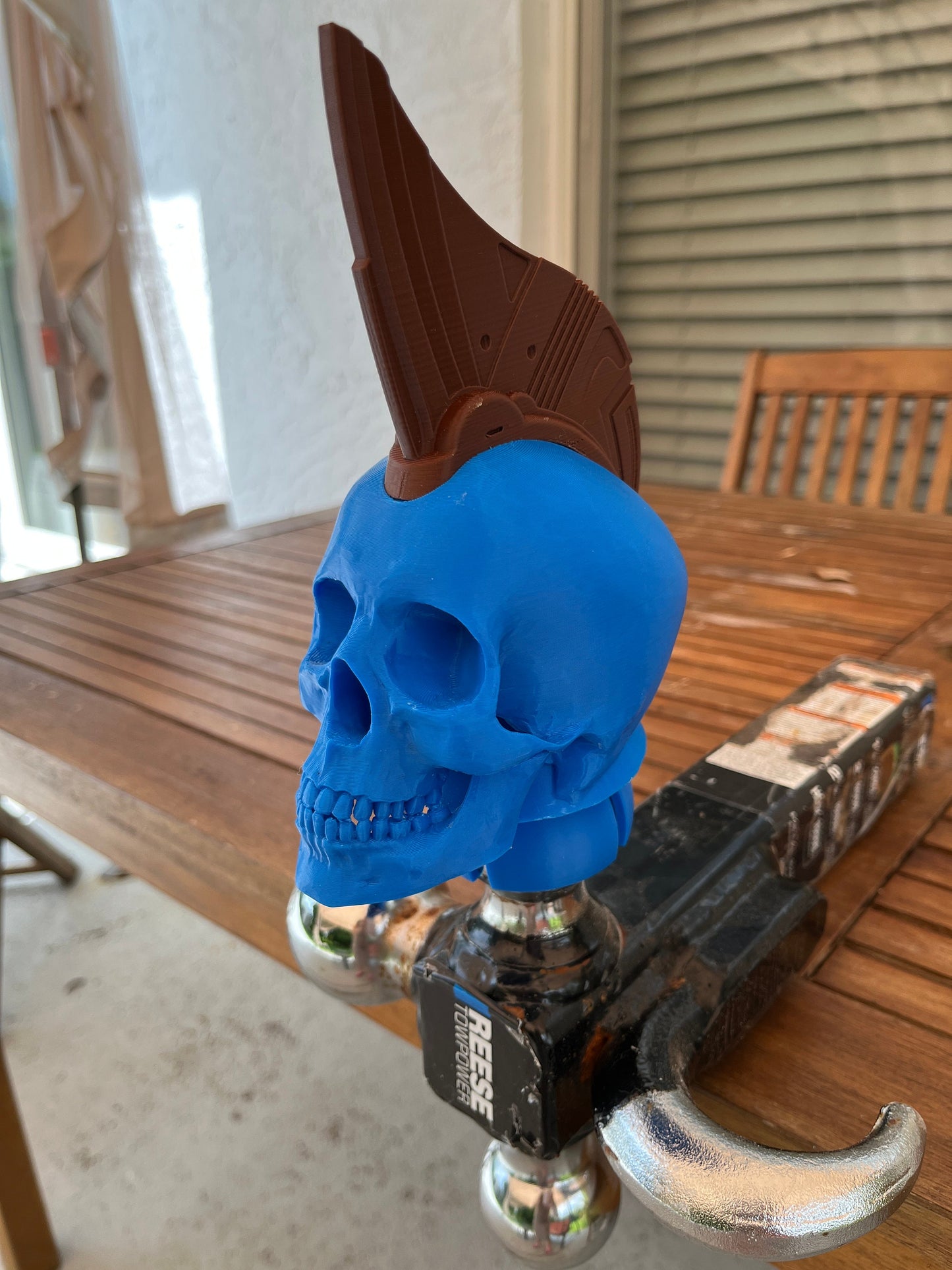 Guardian of the galaxy, Yondu inspired Skull Trailer Tow hook ball  hitch cover