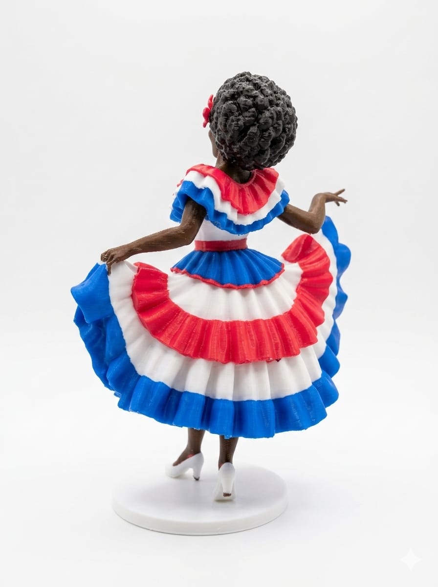Mulatto dancer dancing rumba